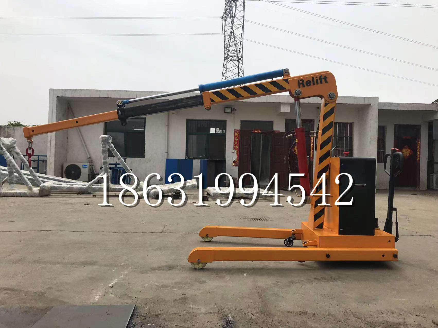 康巴什区久征定做3吨三轮随车吊 农用园林绿化移树吊 平板工程用小吊机